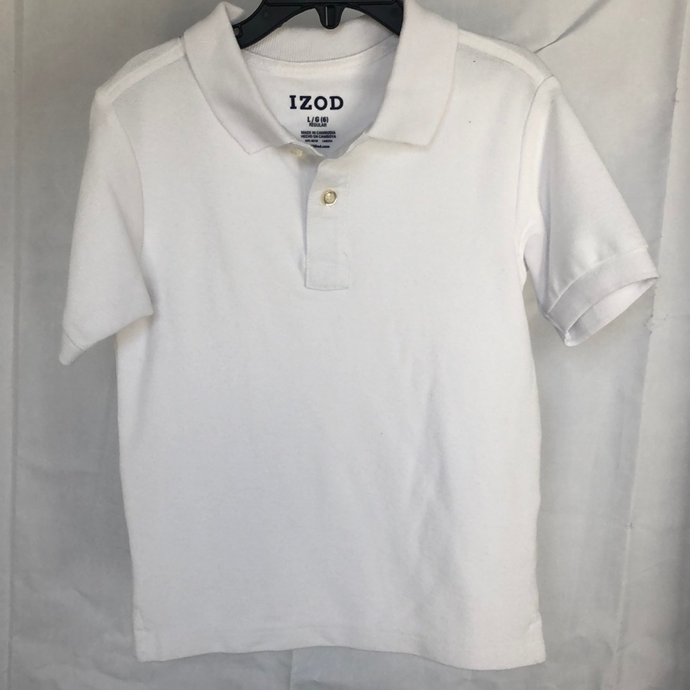 Izod white polo